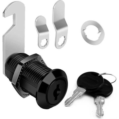 Secure your cabinets with cam locks and keys, replacement drawer locks for filing cabinets, and compatible cylinder locks for metal and wood, offering a variety of storage solutions. (1/5)