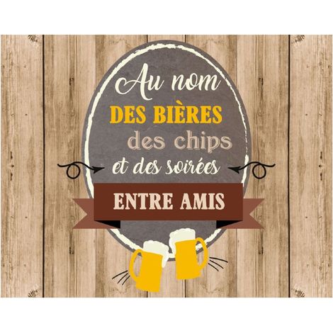 Torchon en coton décoré - Bières