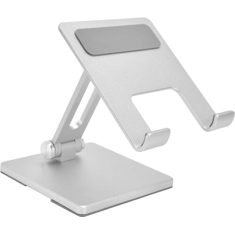 Support de tablette réglable et pliable pour tablette de bureau, support pour téléphone portable Huawei (argenté)