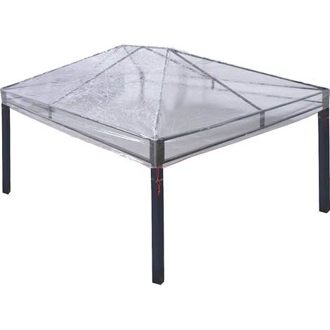 Gazebo Cover Replacement Transparent 400 x 300 x 32 cm PVC vidaXL