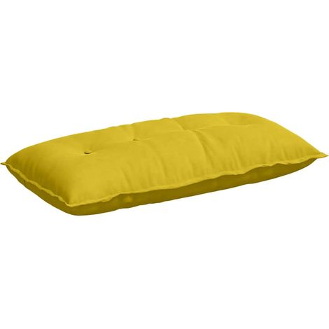 Cojín de Espalda Amarillo 100 x 50 cm Tela de pana vidaXL