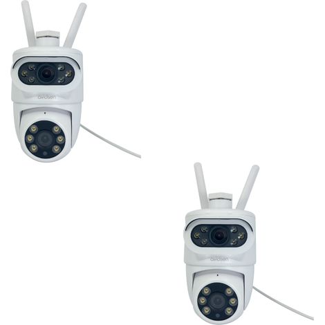 Lot de 2 caméras IP connectées extérieures motorisées 2K avec double objectif HomeCam Dual PTZ (1/5)