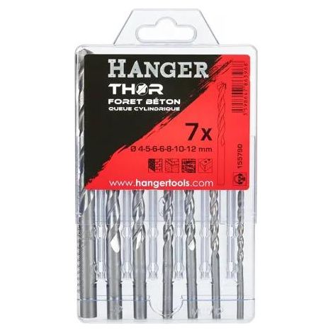 Hanger THOR Set mit 7 Zylindrischen Betonbohrern