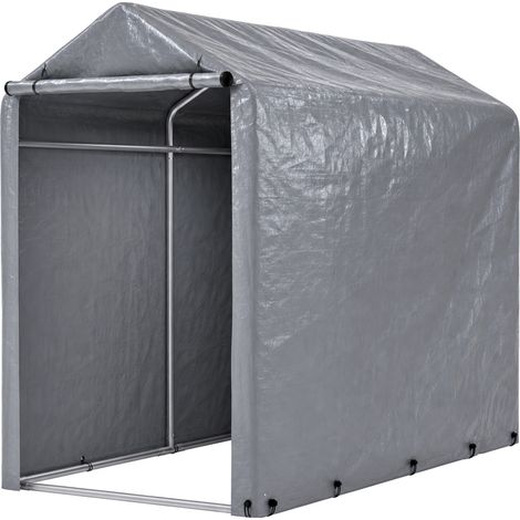 Wasserdichte Fahrradgarage 100 x 187 x 160 cm mit verzinktem Stahlrahmen und UV-Schutz (1/5)