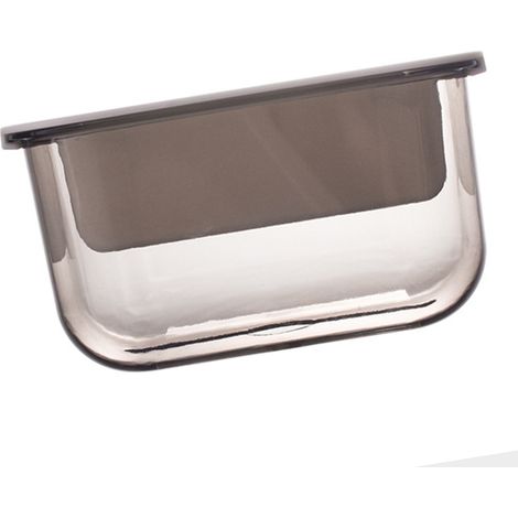 Porte-papier toilette adhésif transparent pour la maison, le restaurant, la salle de bain, le bureau ou la chambre, couleur café marron (1/5)