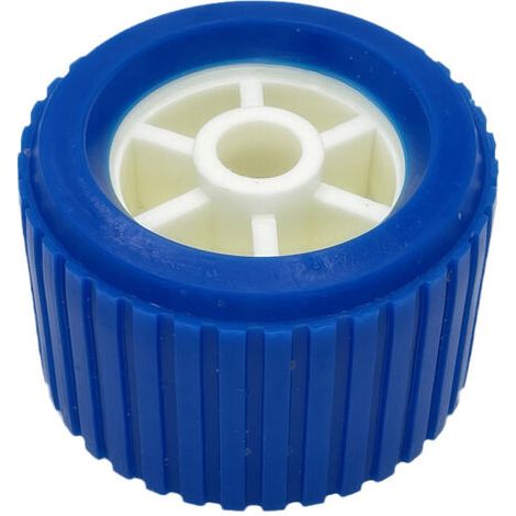 2pcs Blue Yacht remorque Roller quille yacht, remorque accessoires caoutchouc plastique accessoires poulie polyuréthane (1/5)