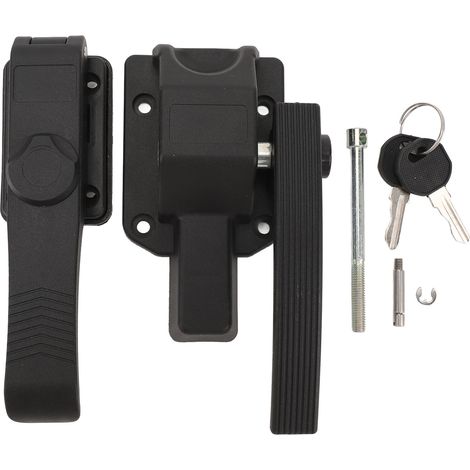 Ortviai Verrou de Porte pour Camping-car, Caravane, Bateau – Poignée Rétractable en Noir Mat, Haute Résistance, 45-55 mm