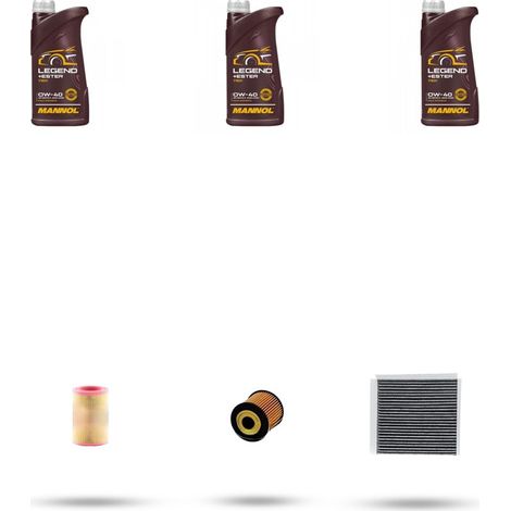Kit tagliando 3 FILTRI e 3L OLIO compatibile con Smart City-Coupe /Cabrio /ForTwo (450) 600 45kw Dal 2001 al 2004 (1/4)