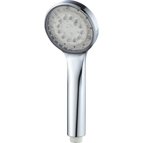 Doccino cromato a 1 getto con luci led - Serie Lumy (1/4)