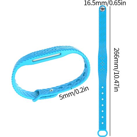 Bracelet anti-moustiques huile essentielle naturelle, protection insectes, bande répulsive moustique, lot pour enfants et adultes, sans DEET (1/5)