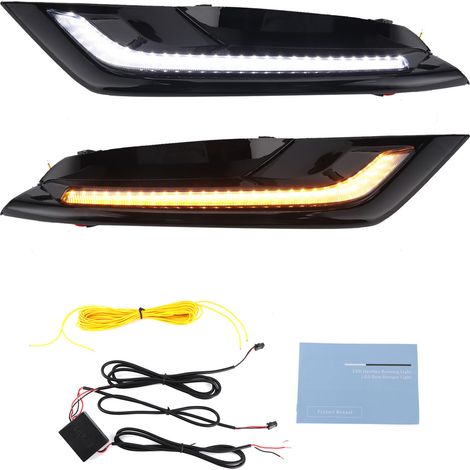 Par de luces LED de circulación diurna con intermitentes, compatibles con Mazda 3 Axela 2019-2020. (1/3)