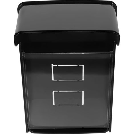 Cache Étanche Noir pour Sonnette Extérieure, Protection Pluie Plastique Machine de Contrôle D’accès et Pointage, Usage Extérieur, Simple Opération (1/5)