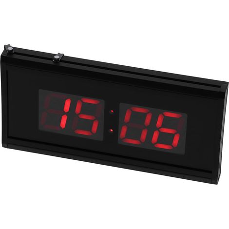 Horloge électronique numérique grand format 100-220 V, calendrier perpétuel décoratif pour bureau, horloge murale moderne et minimaliste, horloge murale numérique grand écran, norme européenne (1/5)
