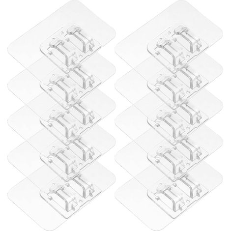 supports de tapis de sol pour voiture clips transparents (1/5)