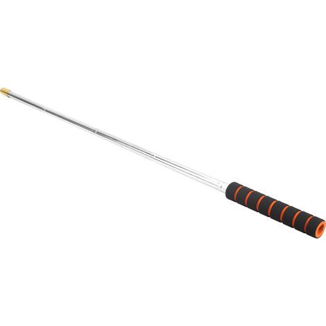 Manche télescopique pour épuisette, portable, en acier inoxydable, rallonge de 26 à 75 cm (1/5)