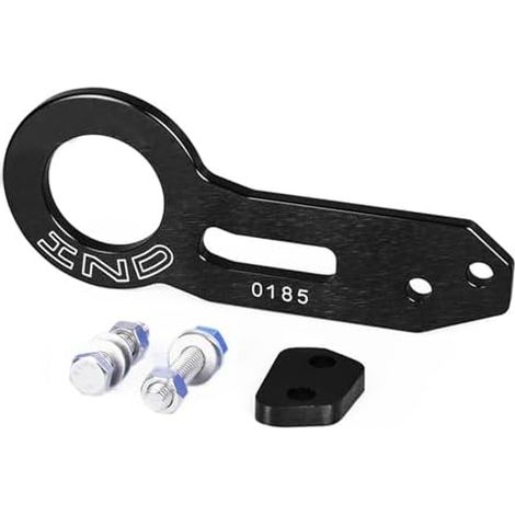 Anneau de remorquage pour pare-chocs de voiture Kit de crochet de remorquage arrière réutilisable en alliage d'aluminium pour la course, crochet de remorque pour SUV et camping-cars (1/5)