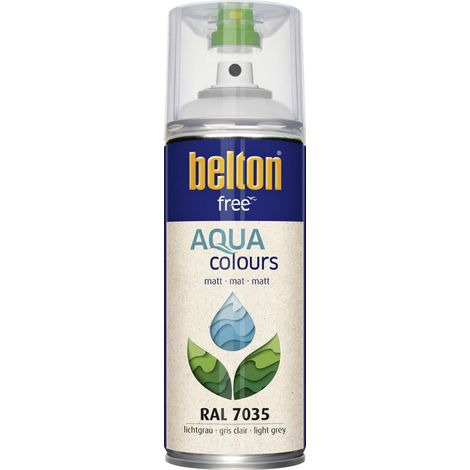 belton free Lackspray AQUAcolours 400 ml lichtgrau matt Sprühlacke