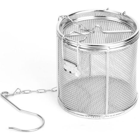 Colador de té Ulisem de acero inoxidable para sopa, especias, cesta separadora, filtro de especias, 10 x 10 cm (1/4)
