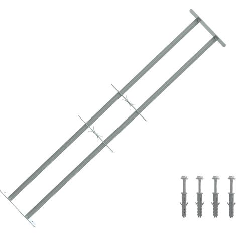vidaXL Griglia di Sicurezza per Finestre con 2 Traverse 3 pcs
