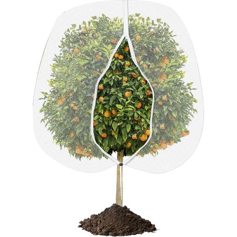 Filet de protection pour arbre fruitier avec fermeture éclair et cordon, 200x240 cm, anti-insectes (1/5)