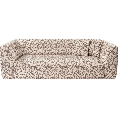 Sofa 3-Sitzer modern in gemustertem Stoff mit Kissen 235cm Cady 3 (1/5)