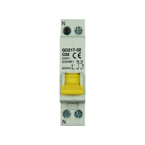 Interruttore Magnetotermico 1P+N C32 230V 6000A un Modulo (1/2)