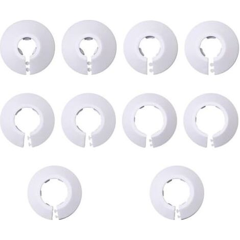Jusch – Lot de 25 rosaces décoratives pour radiateur – 5 tailles 12/16/20/25/32mm – Plastique haute qualité – Installation simple (1/5)