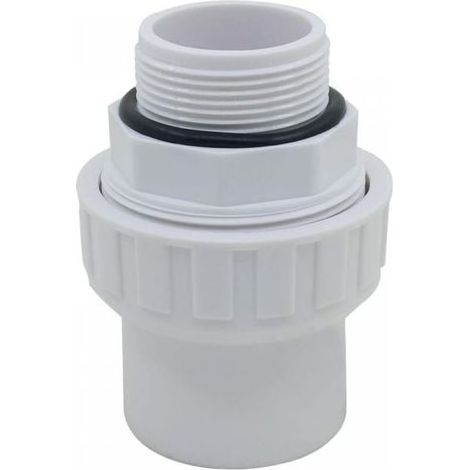 PVC-Schraubverschraubung, PVC-Gewinde-Druckhülse für Sandfilterpumpen, O-Ring für Schwimmbecken (1/5)