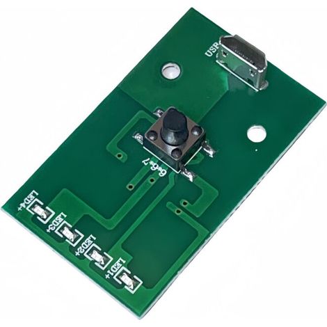 Carte de commande de lampe torche haute puissance, carte de circuit imprimé pour lampe frontale, carte de circuit imprimé pour puce LED, accessoires pour lampe torche avec interrupteur et port de char (1/3)