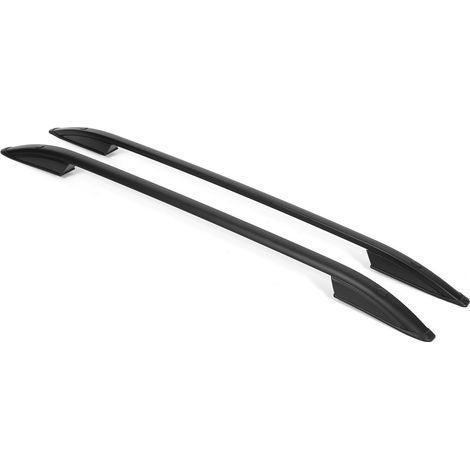 Barres de toit en aluminium noir pour Toyota RAV4 SUV (2013-2019) – Charge maximale 75kg – Installation simple sans démontage