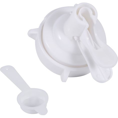 Grifo de plástico para botella, 1 unidad, válvula simple, color blanco. (1/5)