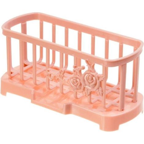 Évier Caddy Organisateur Porte-éponge Porte-évier Porte-drain d’évier avec bac à eau détachable