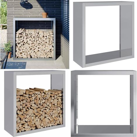 vidaXL Brennholzregal 100x40x100 cm Verzinkter Stahl (1/5)