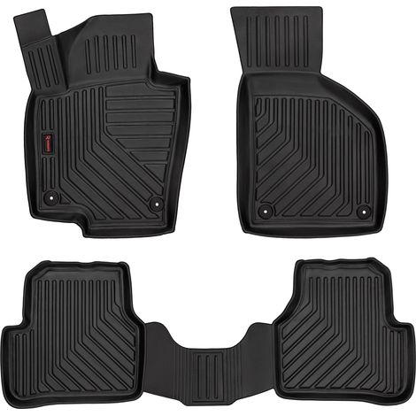 3D-Gummifußmatten für: Volkswagen Passat CC (Coupé, 2008–2012) – 5 cm Rand