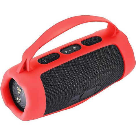 Étui pour enceinte Bluetooth, housse de protection en silicone, accessoires pour enceinte JBL Charge 5 Wi-Fi/Charge 5 (rouge) ( ) (1/5)