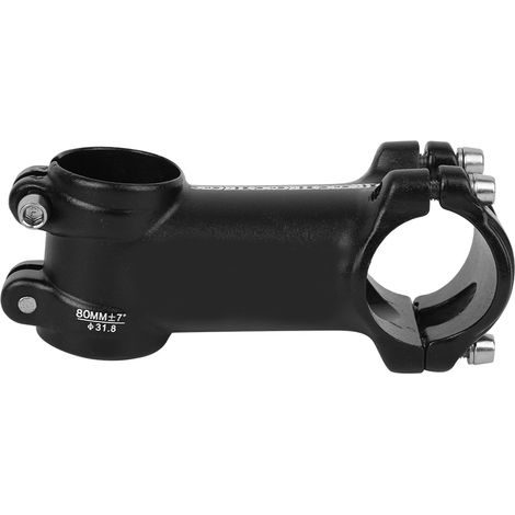Potence de vélo de route/VTT en alliage d'aluminium noir haute résistance, simple et ergonomique pour une conduite plus sûre - Accessoire de cyclisme 888BALI80 (1/5)