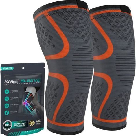 Genouillère - Compression Soutien Genou - Pour Arthrose Ménisque Ligament - Taille XXL 56-63 cm - 1 Pièce (1/4)