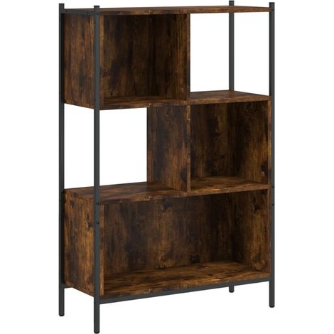 Bibliothèque,Armoire à Livres chêne fumé 72x28x109 cm bois d'ingénierie CFW1029086 (1/5)