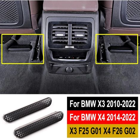 (Pour X3 F25 et X4 F26) Grille de protection d'aération arrière pour BMW X3 G01 F25 et X4 G02 F26 - Accessoire intérieur anti-poussière (1/5)