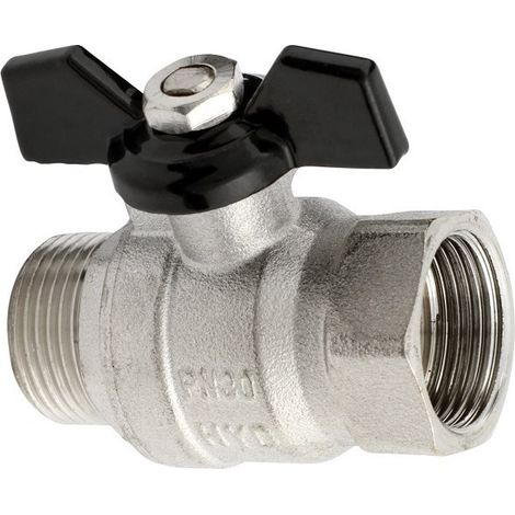 Vanne à boisseau Hydroland zkw-20-wn-m-h-tytan 30 bar 120°C (1/2)