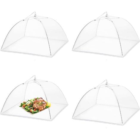 Filiyano-Moustiquaire pliante - 4 pièces - Housse de tapis - Housse anti-mouches - Pliable - Tente-parapluie pliante (1/5)