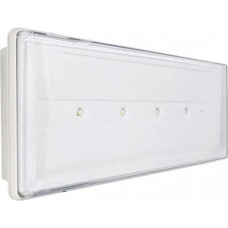 Beghelli 19500F Stile+ Lampada di Emergenza a Incasso LED 120 lumen 6W autonomia 180 min IP42