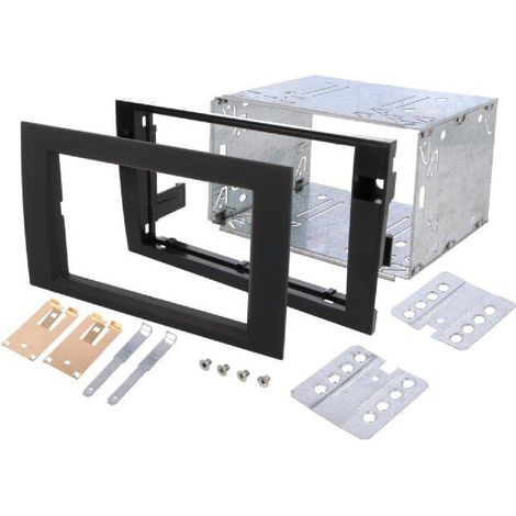 Kit 2DIN Autoradio FA138C compatible avec Audi A4 00-08 Seat Exeo ap08 - Anthracite