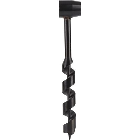 Broca de barrena manual, broca para supervivencia en la naturaleza, extensión para carpintería, taladro manual negro, brocas de barrena (25-230 mm)