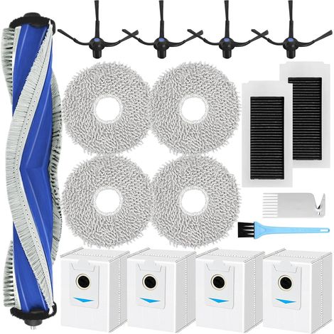 Accesorios para Ecovacs DEEBOT X5 Omni, Repuestos para aspiradora Ecovacs Deebot X5 Pro, 1 cepillo principal, 2 filtros HEPA, 4 paños de limpieza, 4 cepillos laterales, 4 bolsas para polvo (1/5)