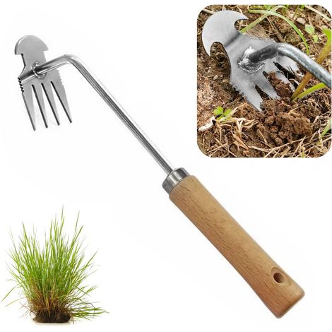 Outil de Désherbage Manuel, Outil pour Desherber, Arracheuse de Mauvaises Herbes (1/4)