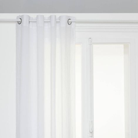 Rideau Voilage à Œillets "Paxta" 135x240cm Blanc