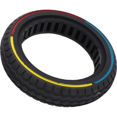 Pneu plein pour trottinette électrique 8,5 x 2,0 pouces, en caoutchouc coloré, élastique, antidérapant, alvéolé, avec absorption des chocs, compatible avec XIAOMI M365, 1S PRO, PRO2, MI3 et MI3LITE. (1/5)