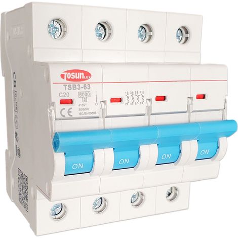 Interruptor magnetotérmico trifásico  para cuadros  16A