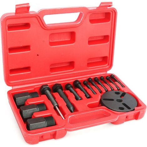 Outil de maintien d'embrayage de climatiseur Kit d'installation de retrait d'embrayage de compresseur-Crezuo (1/4)